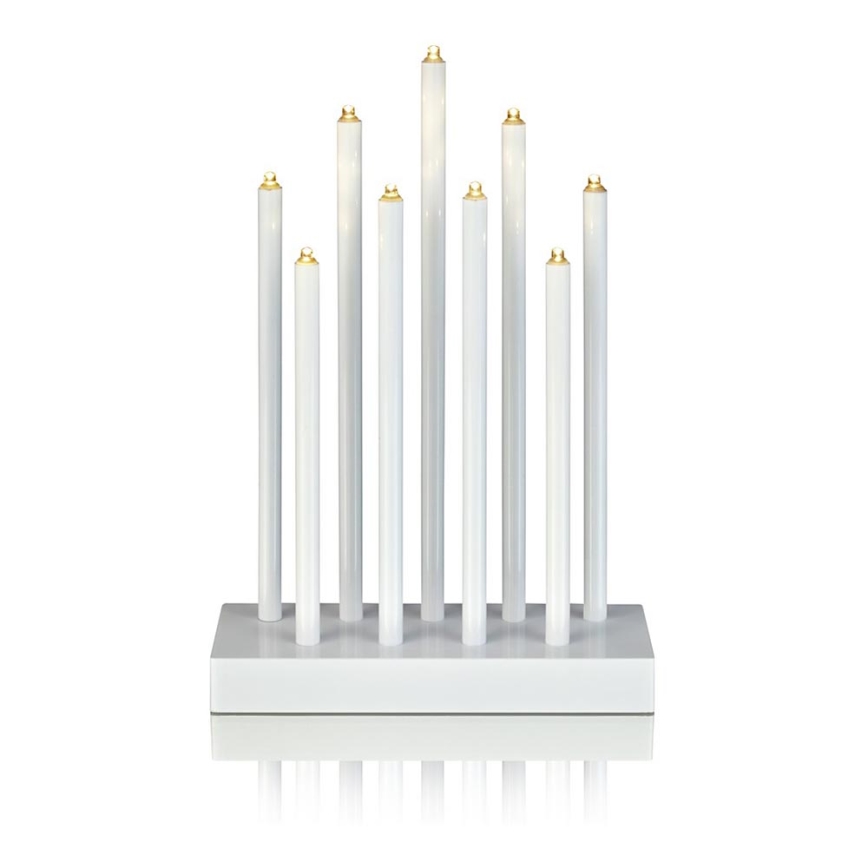 Markslöjd 702588 - LED Julkandelaber VIIK 9xLED/0,54W/230/3V vit