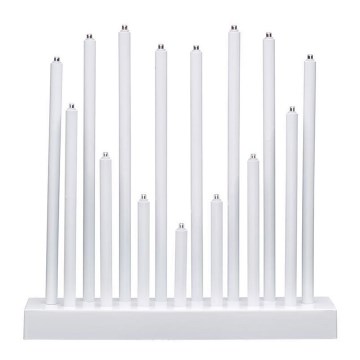 Markslöjd 702639 - LED julljusstake ROMANS LED/0,9W/3xAA vit
