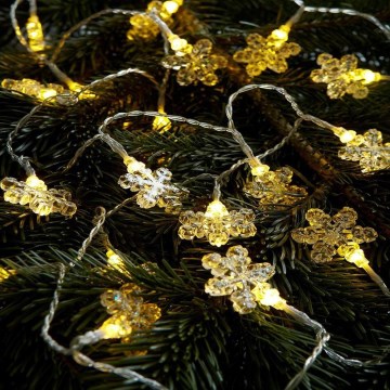 Markslöjd 702937 - LED Julbelysning BJÄLLRA 20xLED/3xAA 2,2m varmvit