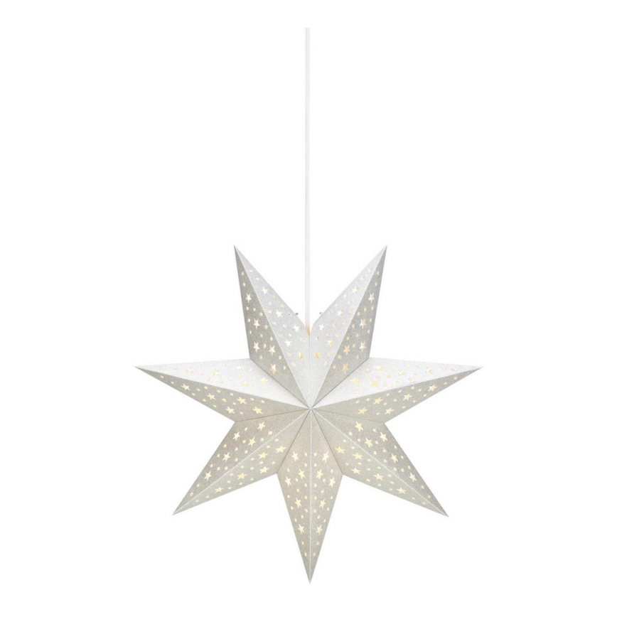 Markslöjd 704416 - Juldekoration SOLVALLA 1xE14/25W/230V silver 45 cm
