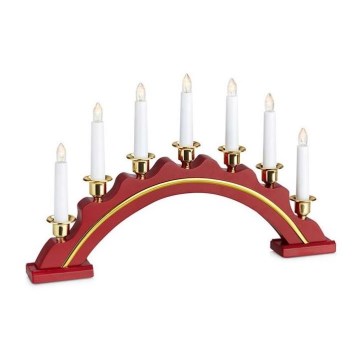 Markslöjd 704769 - LED julljusstake CELINE LED/1,4W/230V röd