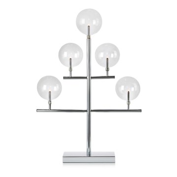 Markslöjd 704820 - Julljusstake MAESTRO 5xE5/0,8W/230/12V skinande krom