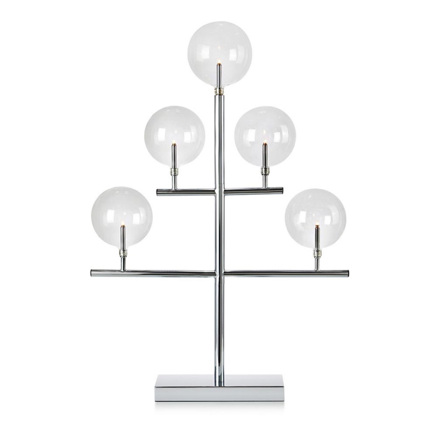 Markslöjd 704820 - Julljusstake MAESTRO 5xE5/0,8W/230/12V skinande krom