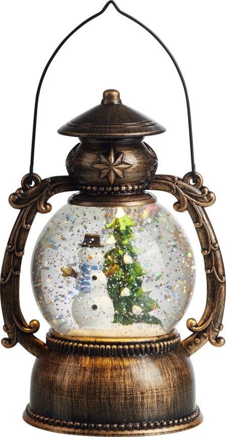Markslöjd 705053 - LED-juldekoration LOTHAR LED/0,15W/3xAA lykta i brons