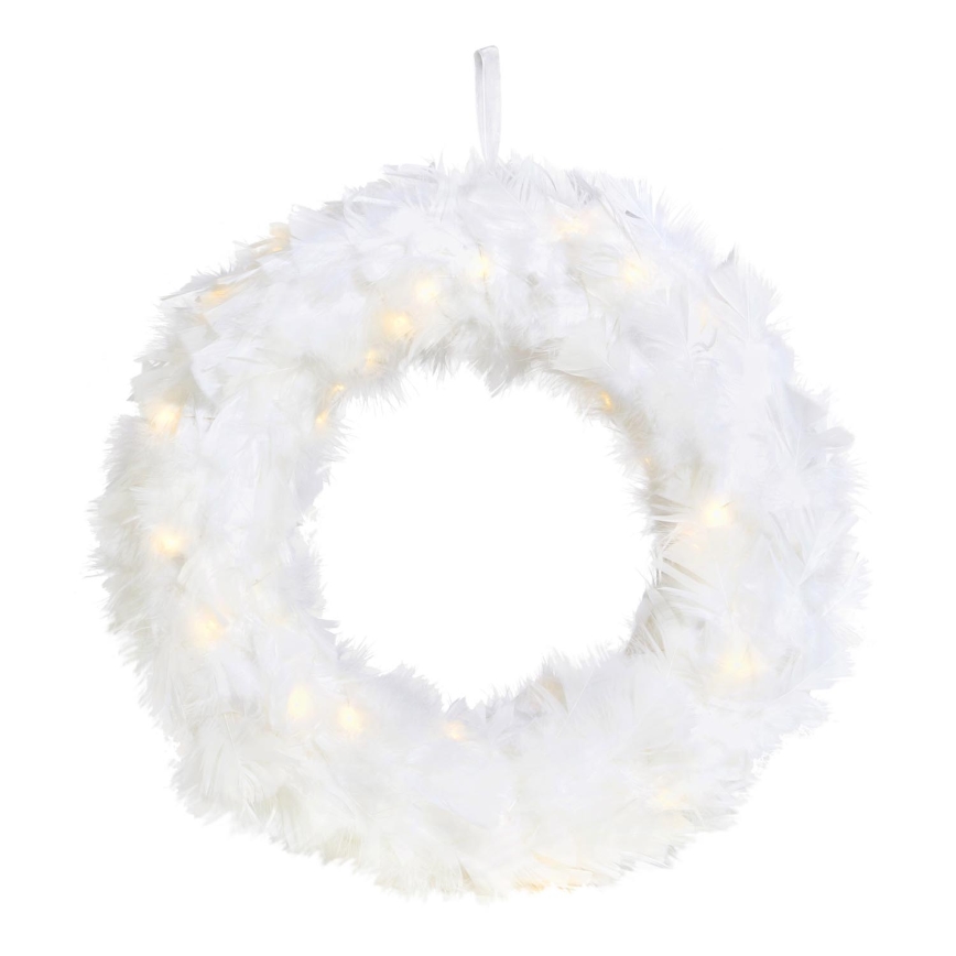 Markslöjd 705290 - LED Julkrans FEATHER LED/1,2W/3xAA diameter 35 cm