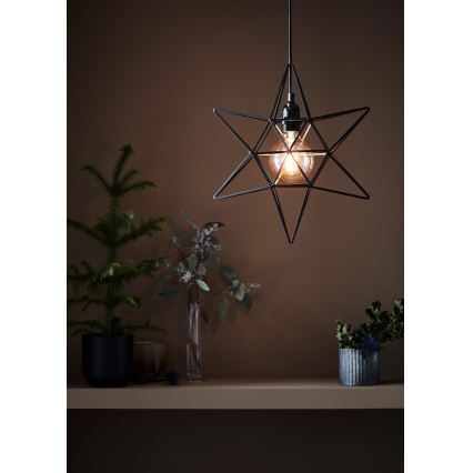 Markslöjd 705299 - Juldekoration CONTOUR 1xE27/40W/230V svart