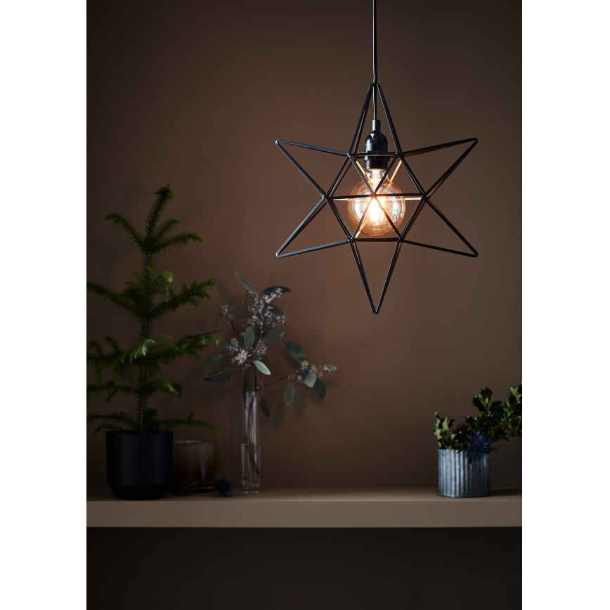 Markslöjd 705299 - Juldekoration CONTOUR 1xE27/40W/230V svart