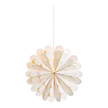 Markslöjd 705306 - Juldekoration MARIGOLD 1xE14/25W/230V 45 cm vit