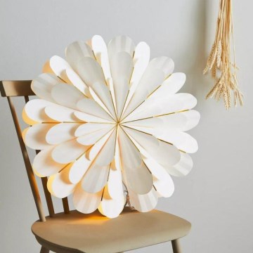Markslöjd 705309 - Julpynt MARIGOLD 1xE14/25W/230V d. 60 cm vit