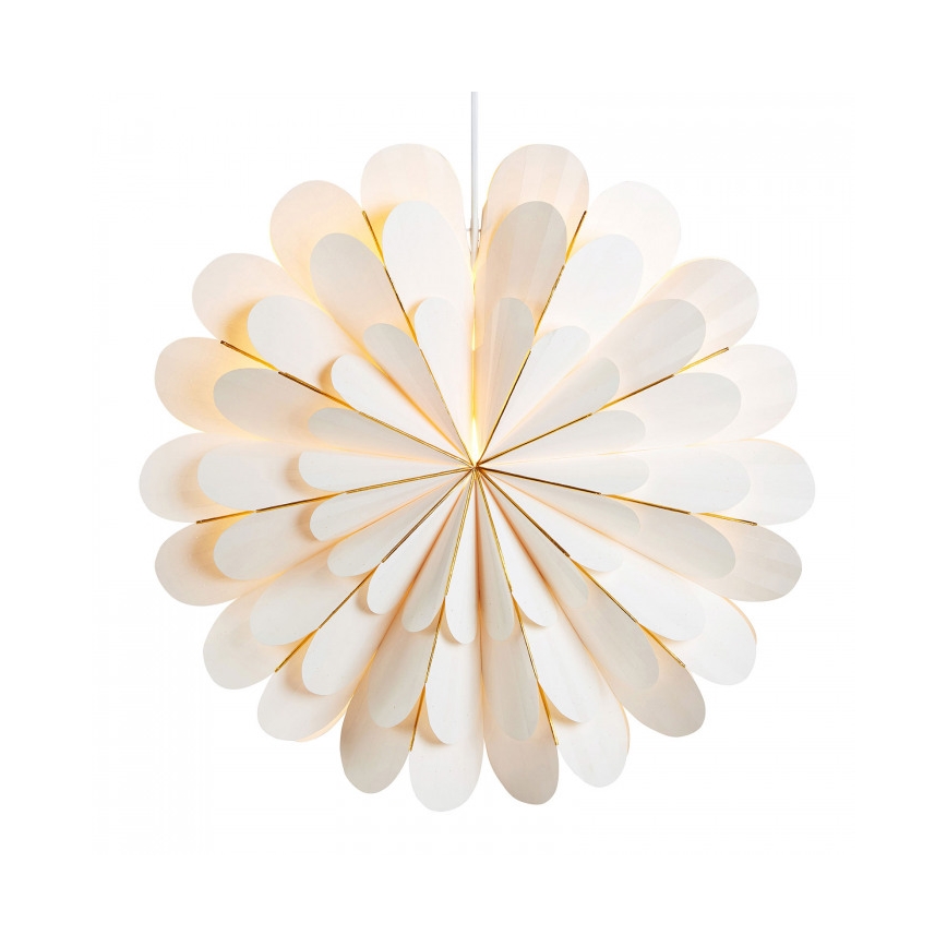 Markslöjd 705309 - Julpynt MARIGOLD 1xE14/25W/230V d. 60 cm vit