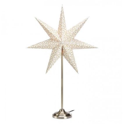 Markslöjd 705310 - Juldekoration BAROQUE 1xE14/25W/230V 65 cm vit/matt krom