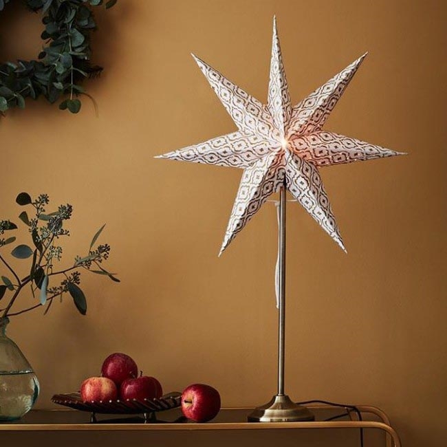 Markslöjd 705310 - Juldekoration BAROQUE 1xE14/25W/230V 65 cm vit/matt krom