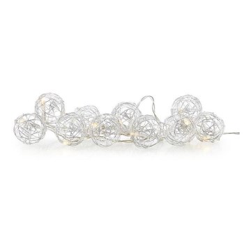 Markslöjd 705442 - LED dekorativ kedja ZOO 10xLED/2xAA 1,6m varm vit