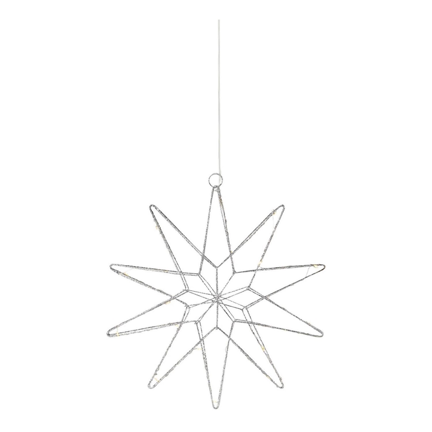 Markslöjd 705750 - LED juldekoration GLEAM LED/0,6W/3xAA silver