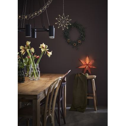 Markslöjd 705807 - Juldekoration EMBLA 1xE14/6W/230V Ø 45 cm röd