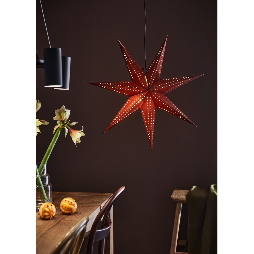 Markslöjd 705808 - Juldekoration EMBLA 1xE14/25W/230V diameter 75 cm röd