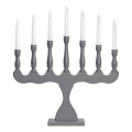 Markslöjd 705813 - Adventsljusstake SVANEHOLM 7xE10/3W/230V furu/grå