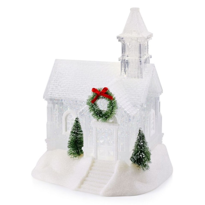 Markslöjd 705820 - LED Julpynt CHAPELLE LED/0,9W/3xAA kyrka