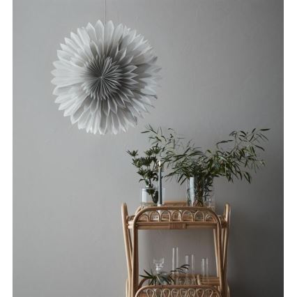 Markslöjd 705841 - Juldekoration SOLINA 1xE14/25W/230V diameter 60 cm vit