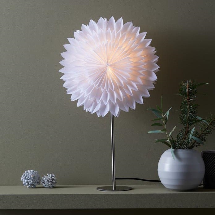 Markslöjd 705844 - Julpynt SOLINA 1xE14/25W/230V 63 cm vit