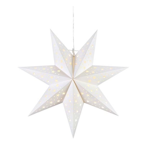 Markslöjd 705897 - LED juldekoration BLANK LED/0,4W/3xAA diameter 45 cm vit
