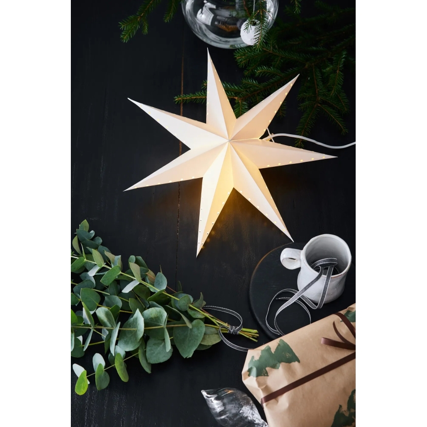 Markslöjd 705926 - Juldekoration LIVELY 1xE14/6W/230V Ø 45 cm vit