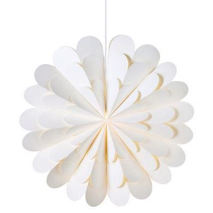 Markslöjd 705945 - Julpynt MARAVILLA 1xE14/25W/230V d. 60 cm vit