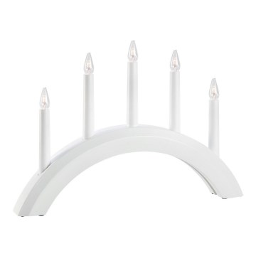 Markslöjd 705952 - Julljusstake AVENTO 5xE10/3W/230V vit