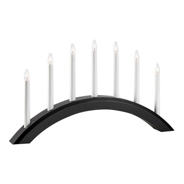 Markslöjd 705956 - Julljusstake AVENTO 7xE10/3W/230V svart
