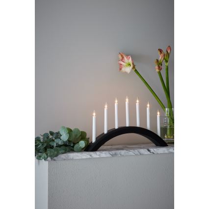 Markslöjd 705956 - Julljusstake AVENTO 7xE10/3W/230V svart