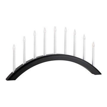Markslöjd 705957 - Julljusstake AVENTO 9xE10/3W/230V svart