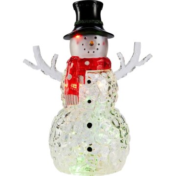 Markslöjd 706044 - LED juldekoration FRANS LED/0,06W/3xAAA snögubbe
