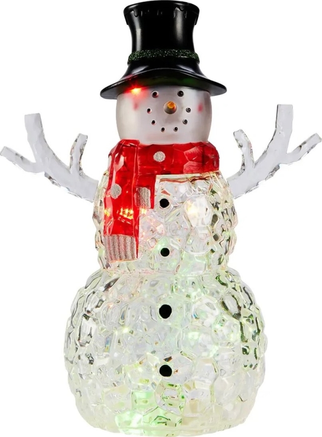 Markslöjd 706044 - LED juldekoration FRANS LED/0,06W/3xAAA snögubbe