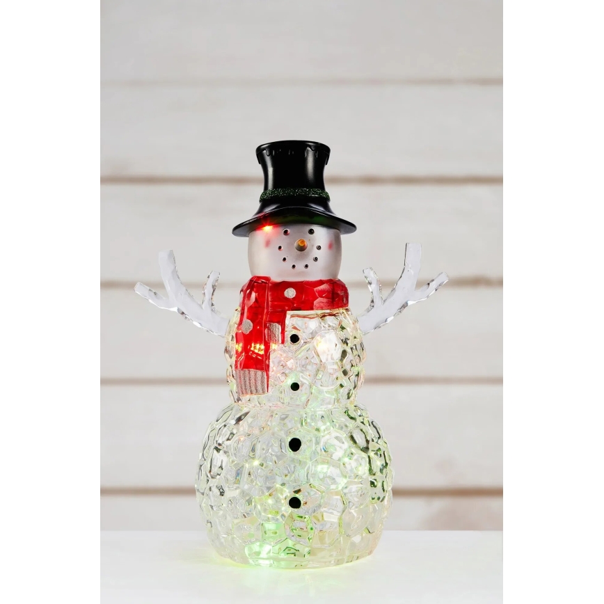 Markslöjd 706044 - LED juldekoration FRANS LED/0,06W/3xAAA snögubbe