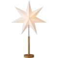 Markslöjd 706213 - Juldekoration SPERANZA 1xE14/6W/230V Ø 45 cm, furu/krämvit
