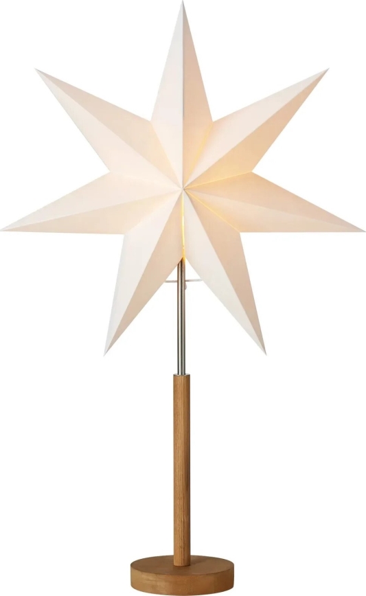 Markslöjd 706213 - Juldekoration SPERANZA 1xE14/6W/230V Ø 45 cm, furu/krämvit