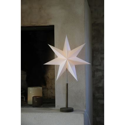 Markslöjd 706214 - Juldekoration SPERANZA 1xE14/6W/230V Ø 45 cm furu/krämvit