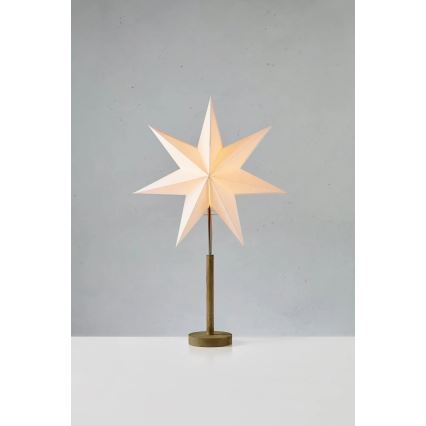 Markslöjd 706214 - Juldekoration SPERANZA 1xE14/6W/230V Ø 45 cm furu/krämvit