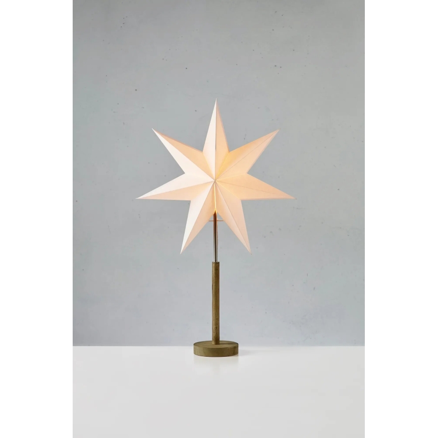 Markslöjd 706214 - Juldekoration SPERANZA 1xE14/6W/230V Ø 45 cm furu/krämvit