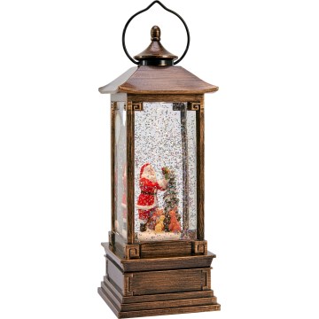 Markslöjd 706445 - LED juldekoration NOEL LED/0,5W/3xAA lykta brons