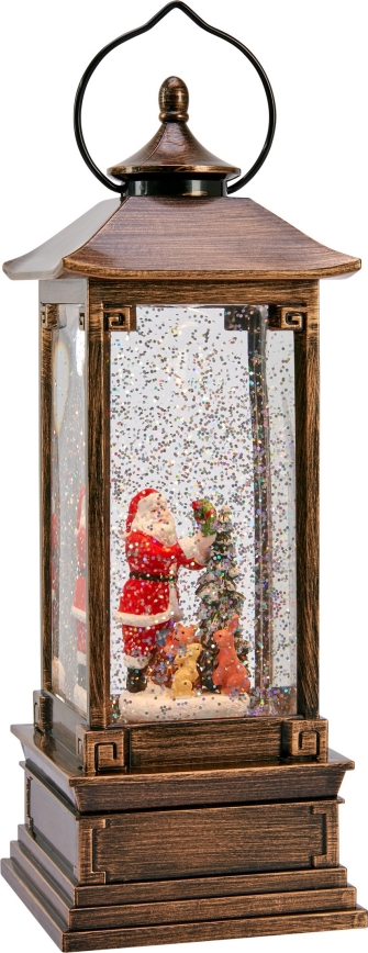 Markslöjd 706445 - LED juldekoration NOEL LED/0,5W/3xAA lykta brons