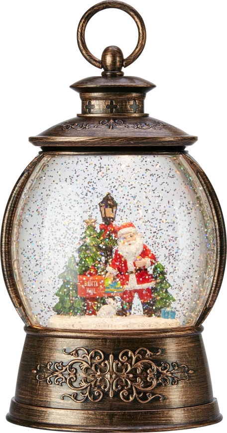 Markslöjd 706451 - LED Juldekoration RUDOLPH LED/0,5W/3xAA lykta brons