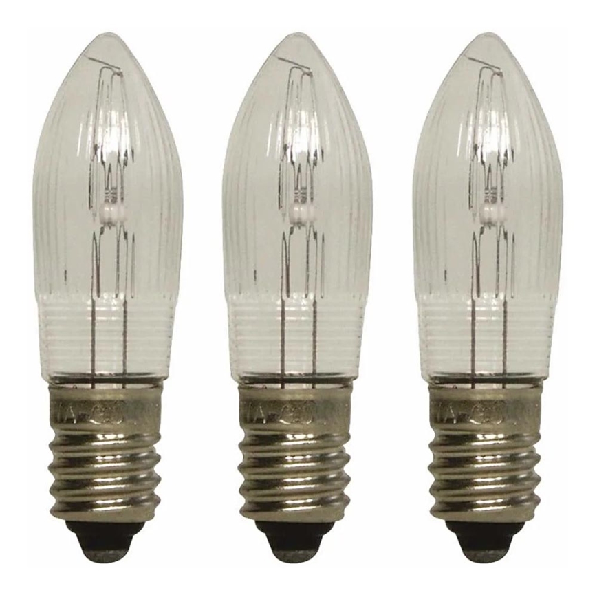 Markslöjd 8264 - KIT 3x Slitstark utökad garanti 2 år TOPPLAMPA E10/3W/55V
