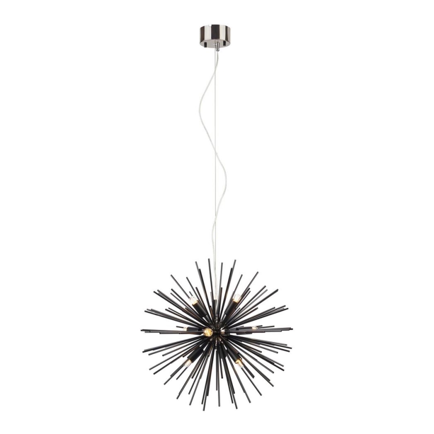 Marstlöjd 108048 - Ljusskrona med upphängningsrem  SOLEIL 9xE14/20W/230V svart 