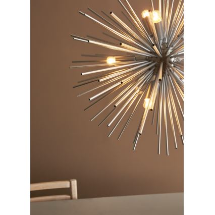 Marstlöjd 108049 - Ljusskrona med upphängningsrem  SOLEIL 9xE14/20W/230V silver