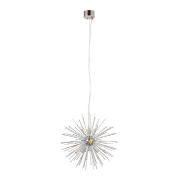 Marstlöjd 108049 - Ljusskrona med upphängningsrem  SOLEIL 9xE14/20W/230V silver