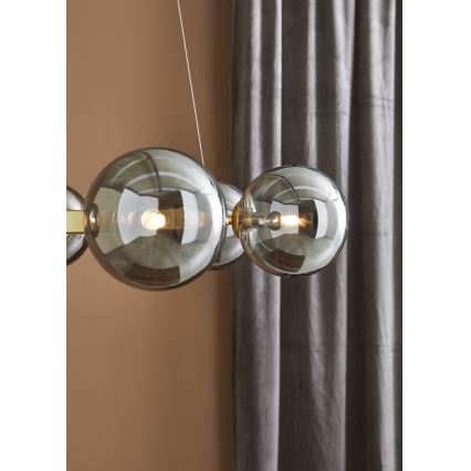 Marstlöjd 108050 - Ljusskrona med upphängningsrem  CIRCLE 6xG9/20W/230V gyllene 