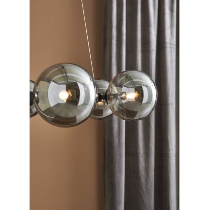 Marstlöjd 108051 - Ljusskrona med upphängningsrem  CIRCLE 6xG9/20W/230V svart 