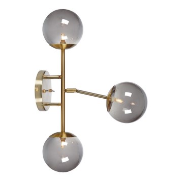 Marstlöjd 108253 - Vägglampa  TRINITY 3xG9/20W/230V gyllene /grå