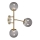 Marstlöjd 108253 - Vägglampa  TRINITY 3xG9/20W/230V gyllene /grå
